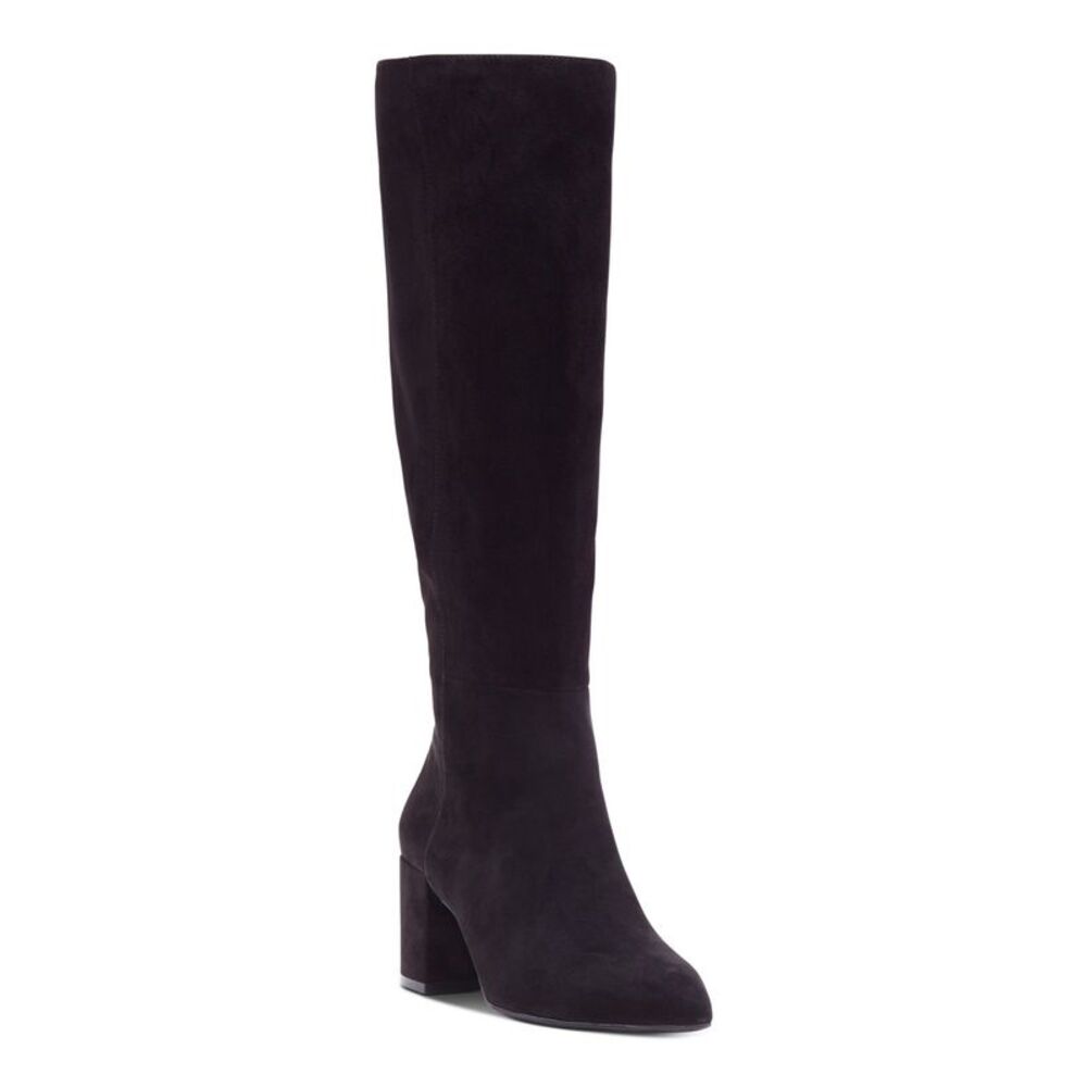 INC Womens Black Stretch Gore Ozara Pointed Toe Block Heel Heeled Boots 10 M